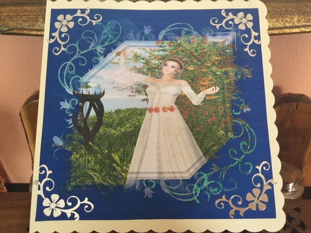 Fantasy Magic Spell Witch in Woods A4 Topper by Jennie Settle