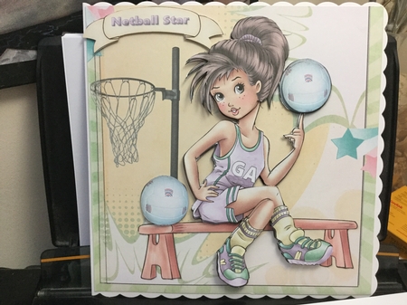 8x8 the netball star mini kit by Jennie Settle