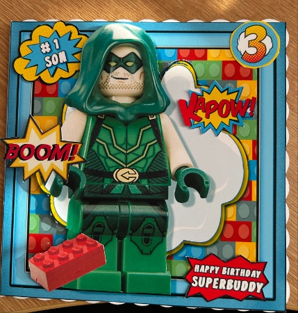 Lego Heroes Card Front Mini Kit.13 by Jennie Settle
