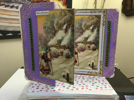 Vintage Christmas 12 x Toppers card kit 1 by Jennie Settle