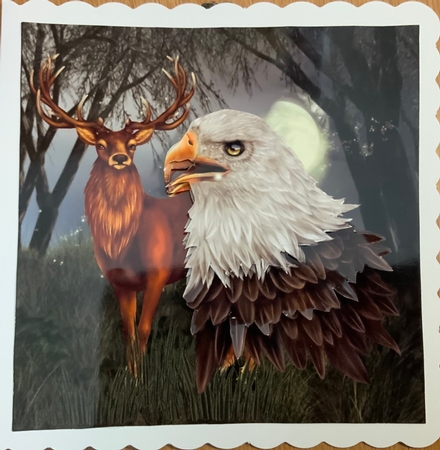 Call of the Wild Topper with Decoupage by Jennie Settle
