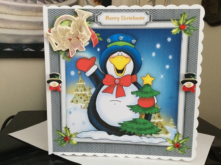 Mr Penguins Christmas Tree  by Jennie Settle