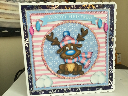 BLUE NOSED REINDEER MINI KIT by Jennie Settle