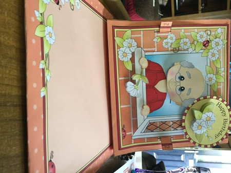 3D Animated Moveable Wobble Head Card Kit - Through the Window Old Man Hoyt by Jennie Settle