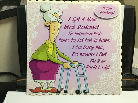 Old Lady Humor 6 8x8 by Jennie Settle