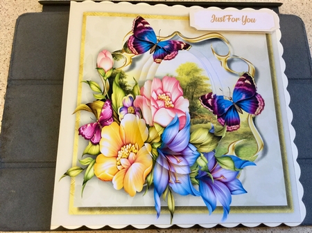 Beautifu Butterflys and Roses  by Jennie Settle