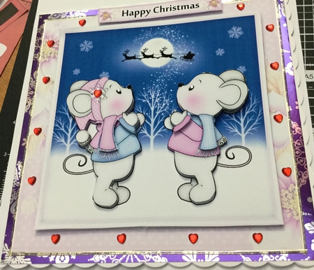 Waiting For Santa Christmas Mice Mini Kit by Jennie Settle