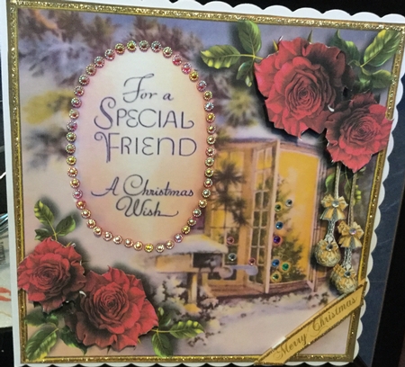 Christmas Roses for friend in red [request] by Jennie Settle