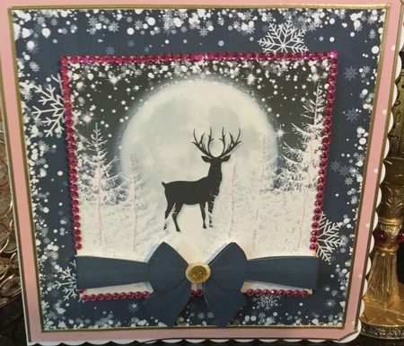 Midnight Christmas Mini Kit Stag by Jennie Settle