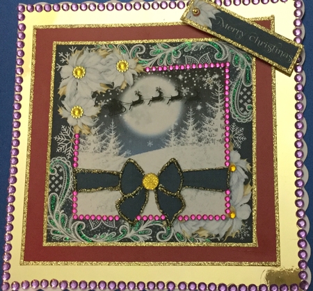 Midnight Christmas Santa Toppers 1 by Jennie Settle
