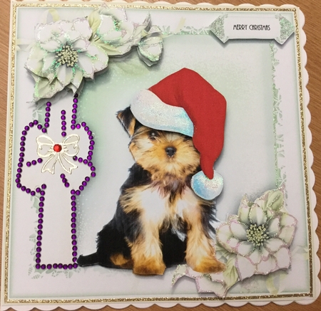 Yorkie Christmas Card Kit by Jennie Settle