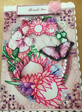 Floral card for many occasions by Jennie Settle