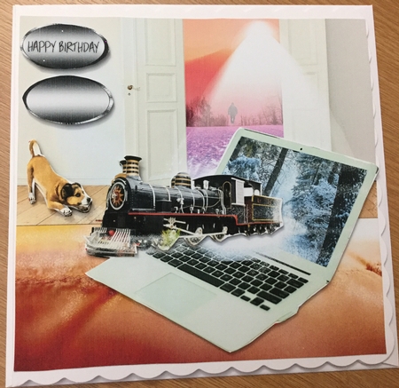 christmas train by Jennie Settle