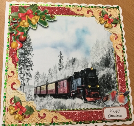 ALL THAT GLITTERS CHRISTMAS STEAM TRAIN by Jennie Settle