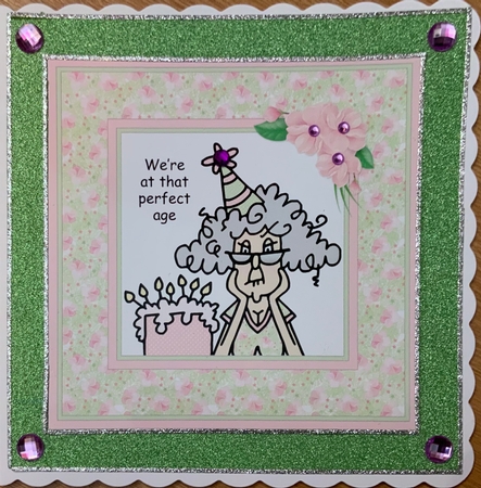 Stella - Perfect Age - Funny Birthday Topper Plus Insert by Jennie Settle