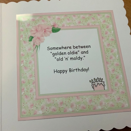 Stella - Perfect Age - Funny Birthday Topper Plus Insert by Jennie Settle