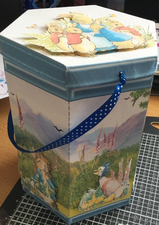 CARROTS! - HEXAGONAL GIFT BOX - HB 116 by Jennie Settle