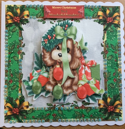 Sweet Little Christmas Puppy - 8x8 Mini Kit by Jennie Settle