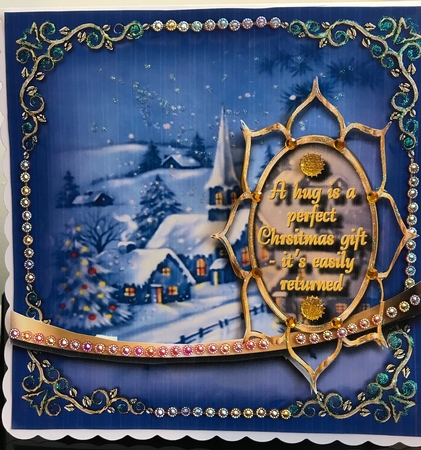 Christmas Thoughts Blue - Perfect Christmas by Jennie Settle