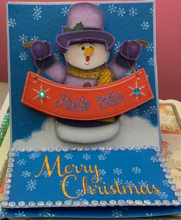 Jingle Bells Easel Card by Jennie Settle