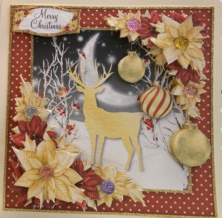 Red and Gold Silhouette 1 by Jennie Settle