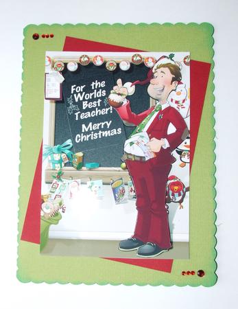 Christmas Thank You Teacher Male. by Jennie Le Guen