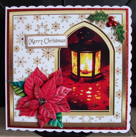 SC Lantern & poinsettias by Jennifer (Jaye) Smith-Kirk