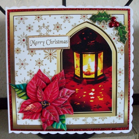 SC Lantern & poinsettias by Jennifer (Jaye) Smith-Kirk