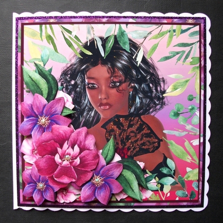 7x7 Black Lace Beauty by Jennifer (Jaye) Smith-Kirk