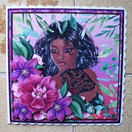 7x7 Black Lace Beauty by Jennifer (Jaye) Smith-Kirk