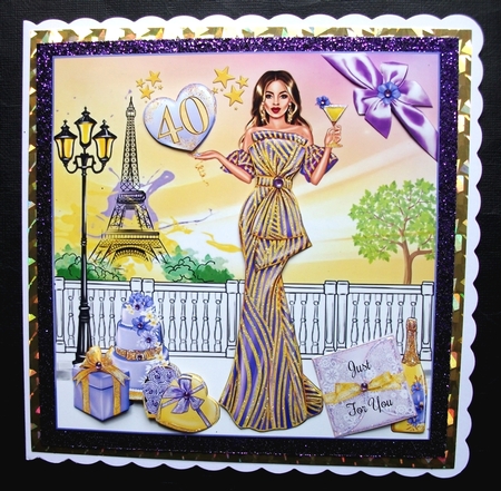 Hello 40 Mini Page Kit with Alternative Card Front by Jennifer (Jaye) Smith-Kirk