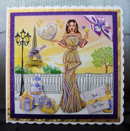 Hello 40 Mini Page Kit with Alternative Card Front by Jennifer (Jaye) Smith-Kirk