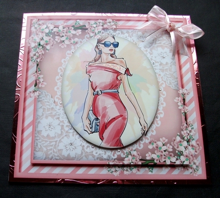 Lady in a Pink Dress  by Jennifer (Jaye) Smith-Kirk