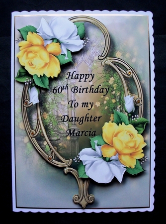 A4 Special Request Yellow & White Roses by Jennifer (Jaye) Smith-Kirk