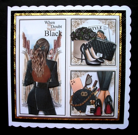 When In Doubt Wear Black Ethnic Mini Page Kit by Jennifer (Jaye) Smith-Kirk