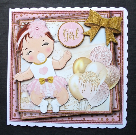 Its A Girl Bumper Kit #1    CARDS FRONT   by Jennifer (Jaye) Smith-Kirk