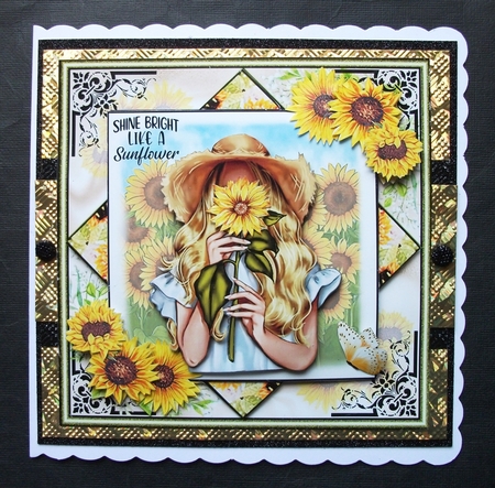 Shine Bright Like A Sunflower 03 Mini Page Kit  by Jennifer (Jaye) Smith-Kirk