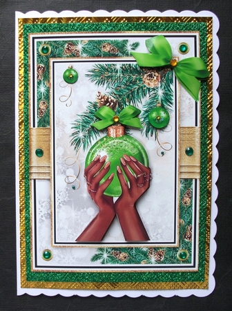 Trimming the Tree Ethnic 7x5 inch Bumper Set by Jennifer (Jaye) Smith-Kirk