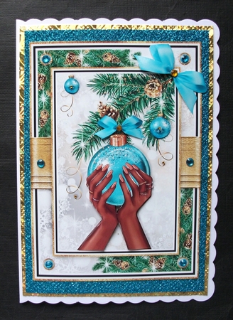 Trimming the Tree Ethnic 7x5 inch Bumper Set by Jennifer (Jaye) Smith-Kirk