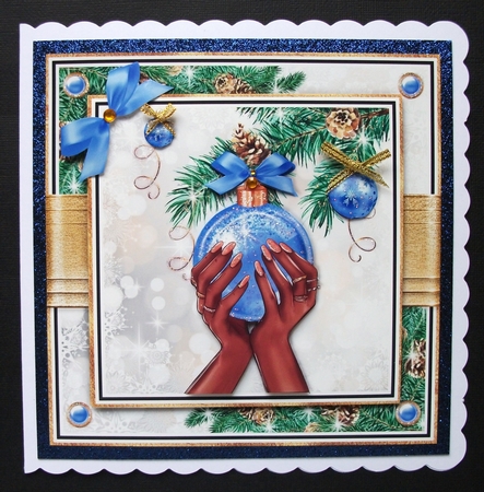 Trimming the Tree Ethnic 7x7 inch Bumper Set by Jennifer (Jaye) Smith-Kirk
