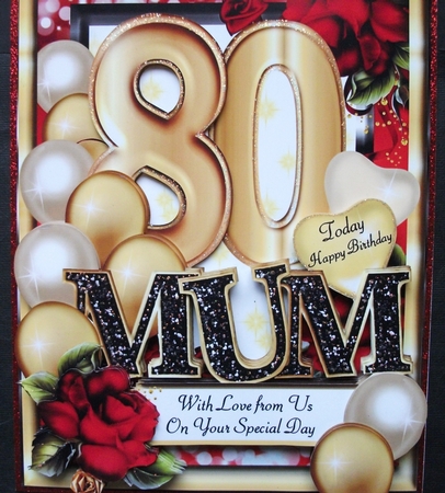 Mum - Special Age - 80 Today - A4 Kit by Jennifer (Jaye) Smith-Kirk