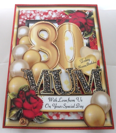 Mum - Special Age - 80 Today - A4 Kit by Jennifer (Jaye) Smith-Kirk