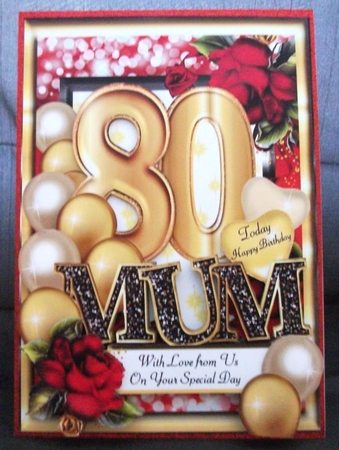 Mum - Special Age - 80 Today - A4 Kit by Jennifer (Jaye) Smith-Kirk