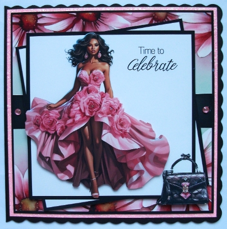 PINK FASHION GIRL - ETHNIC by Jennifer (Jaye) Smith-Kirk