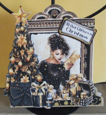 A Little Bit of Glam Christmas 3 XL Shaped Card Kit by Jennifer (Jaye) Smith-Kirk