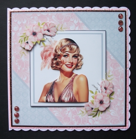 Vintage Beauties 8x8 Card Front Bumper Kit by Jennifer (Jaye) Smith-Kirk