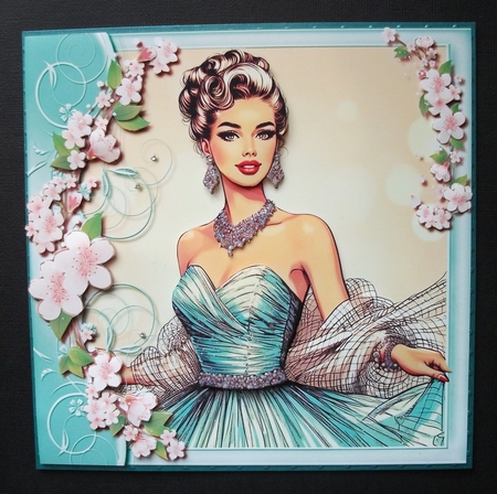 Pretty 1950s Lady Dressed for a Party Mini Kit by Jennifer (Jaye) Smith-Kirk