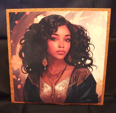 Art Nouveau Melanated Black Haired Ladies Mix 1 by Jennifer (Jaye) Smith-Kirk