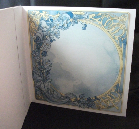 Art Nouveau Melanated Blue Haired Ladies Mix 1 by Jennifer (Jaye) Smith-Kirk