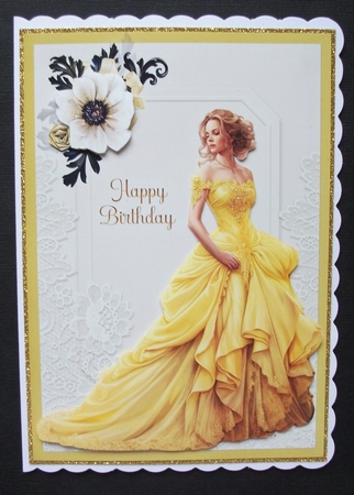 A5 Victorian Lady In Yellow by Jennifer (Jaye) Smith-Kirk